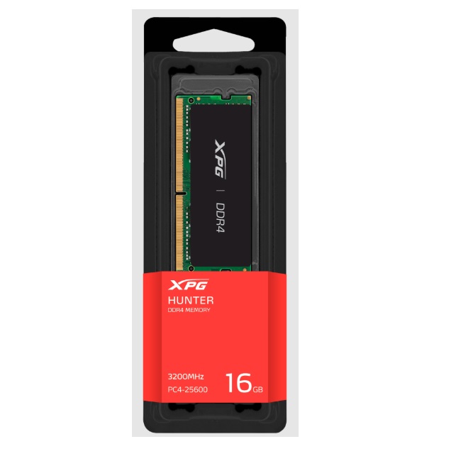 Sodimm ADATA XPG 16GB DDR4 3200Mhz Hunter disipador negro aluminio AX4S320016G22-SBHN