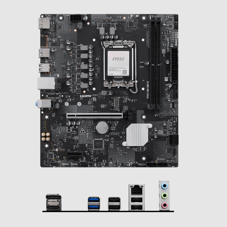 Tarjeta Madre MSI PRO H810M-E socket 1851 Ultra Series 2 2xDDR5 6400Mhz 1xDP 1xHDMI