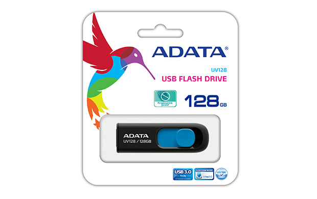 MEMORIA ADATA 128GB USB 3.0 UV128 NEGRA/AZUL