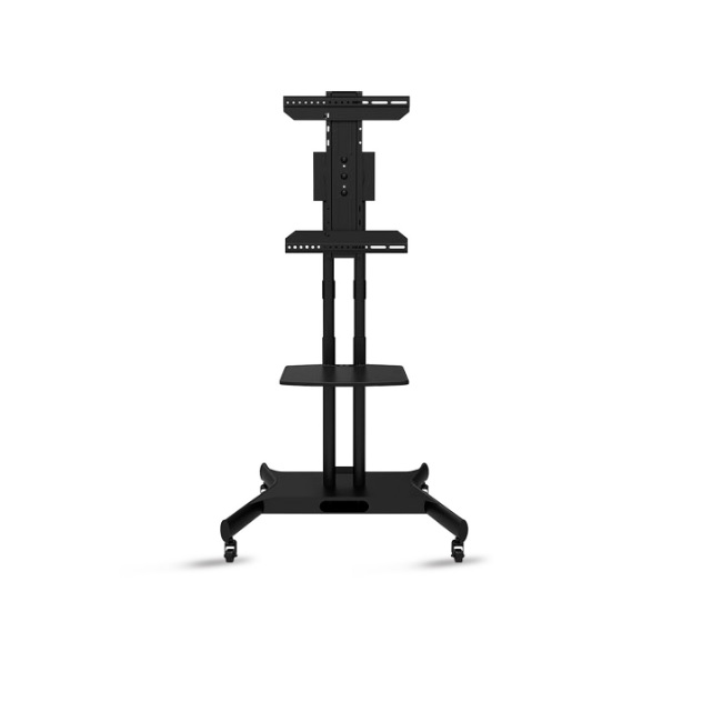 Soporte Brobotix  TV de piso  móvil para pantalla de 32 a 86Pulg 45 kg orientacion de TV horizontal y vertical  coporta  50 kg modelo 6007792 color Negro