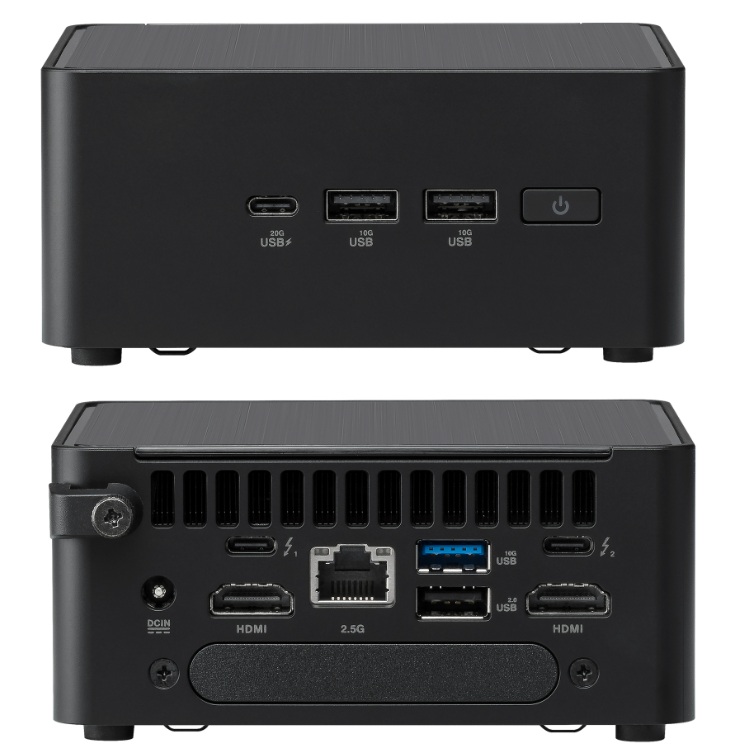 Computadora Asus Mini PC NUC 14 PRO Core Ultra 7 155H 2xSODIMM DDR5 2xHDMI 2xDP