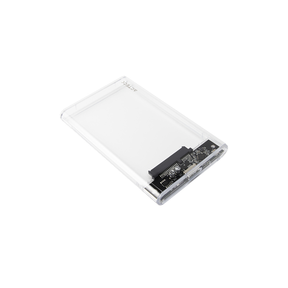 Enclosure Acteck SSD ARMOR CLEAR HC440  2.5 USB C 3.2  SATA  2TB  USB A 3.0  5GBps