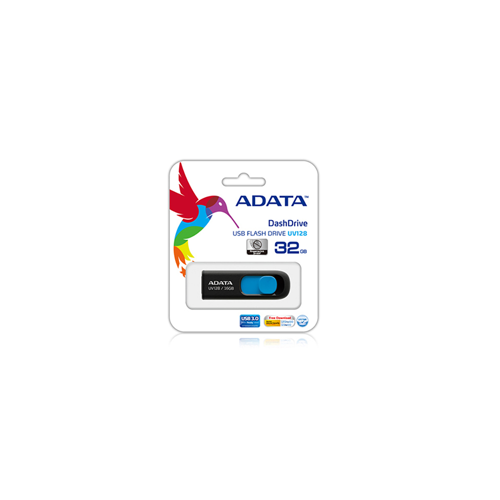 MEMORIA ADATA 128GB USB 3.0 UV128 NEGRA/AZUL