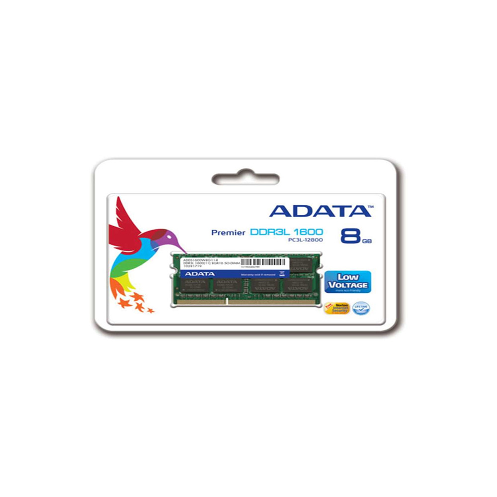 Sodimm ADATA 8GB DDR3 1600Mhz bajo voltaje ADDS1600W8G11-S