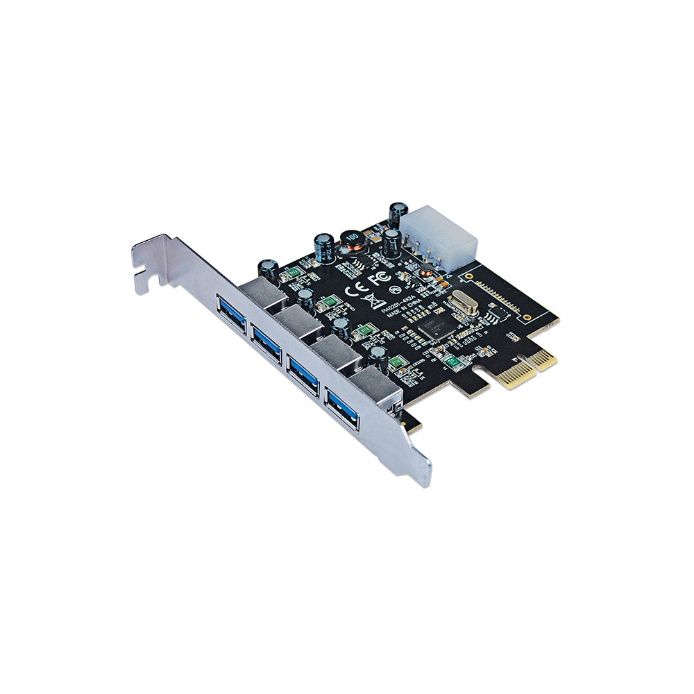 Tarjeta PCI Express Manhattan de USB 4 puertos 3.0 5Gbit/s