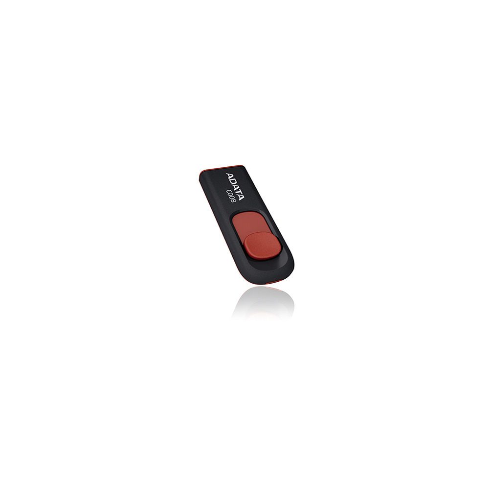 MEMORIA ADATA 16GB USB 2.0 C008 NEG/ROJO