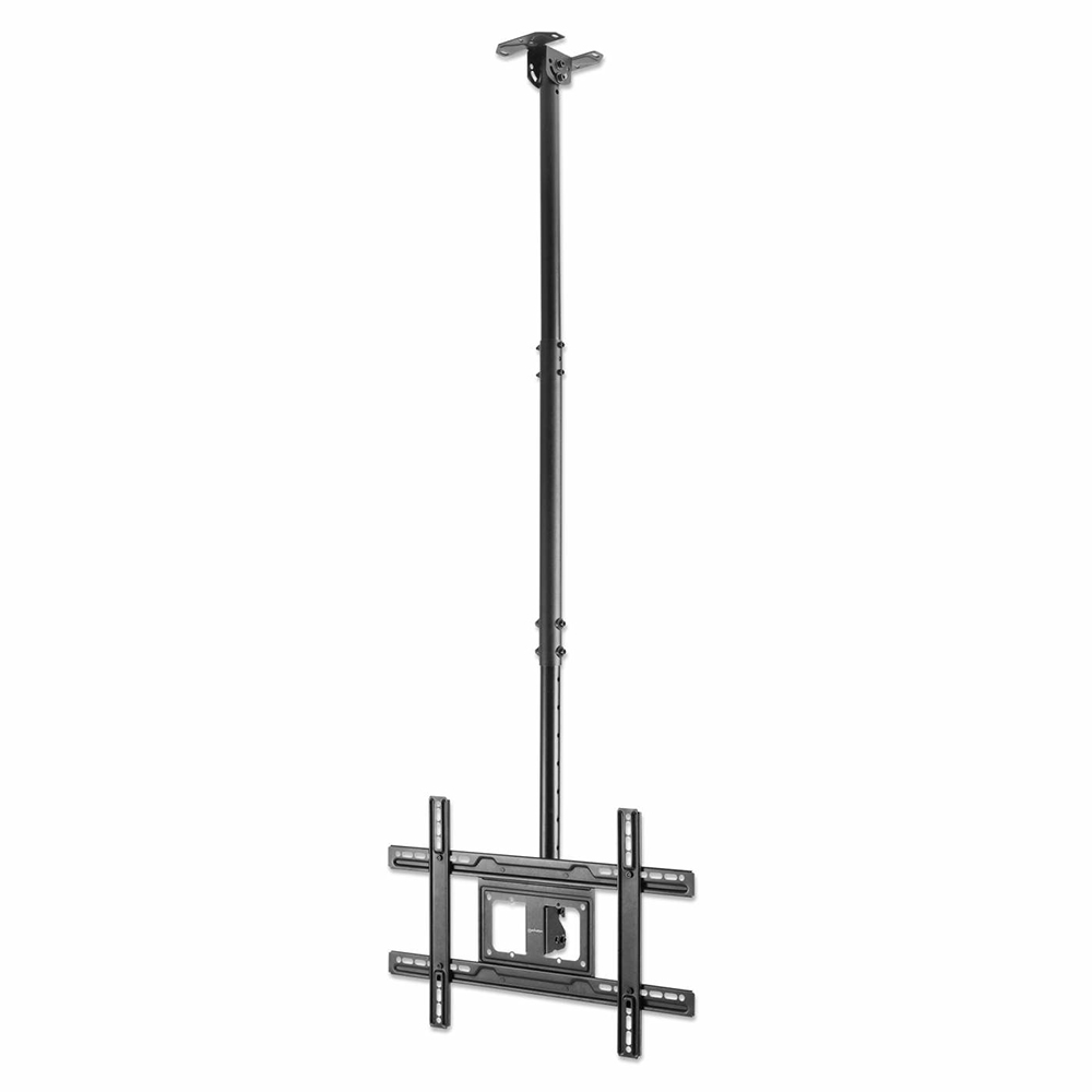 Soporte Manhattan para TV 37 a 80 pulgadas 50KG en techo con inclinacion y giro extension telescopica pantallas planas o curvas