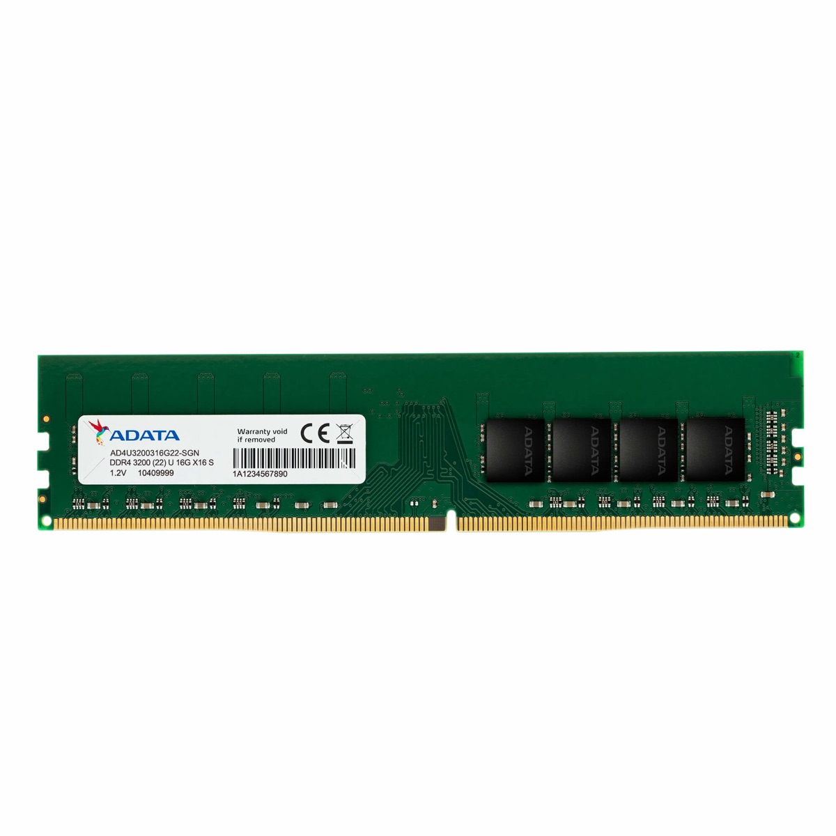 MEMORIA ADATA 16GB DDR4 3200MHZ U-DIMM AD4U320016G22-SGN