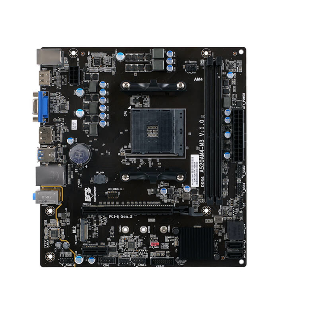 Tarjeta madre ECS A520AM4-M3D socket AM4 2xDDR4 HDMI VGA Micro ATX