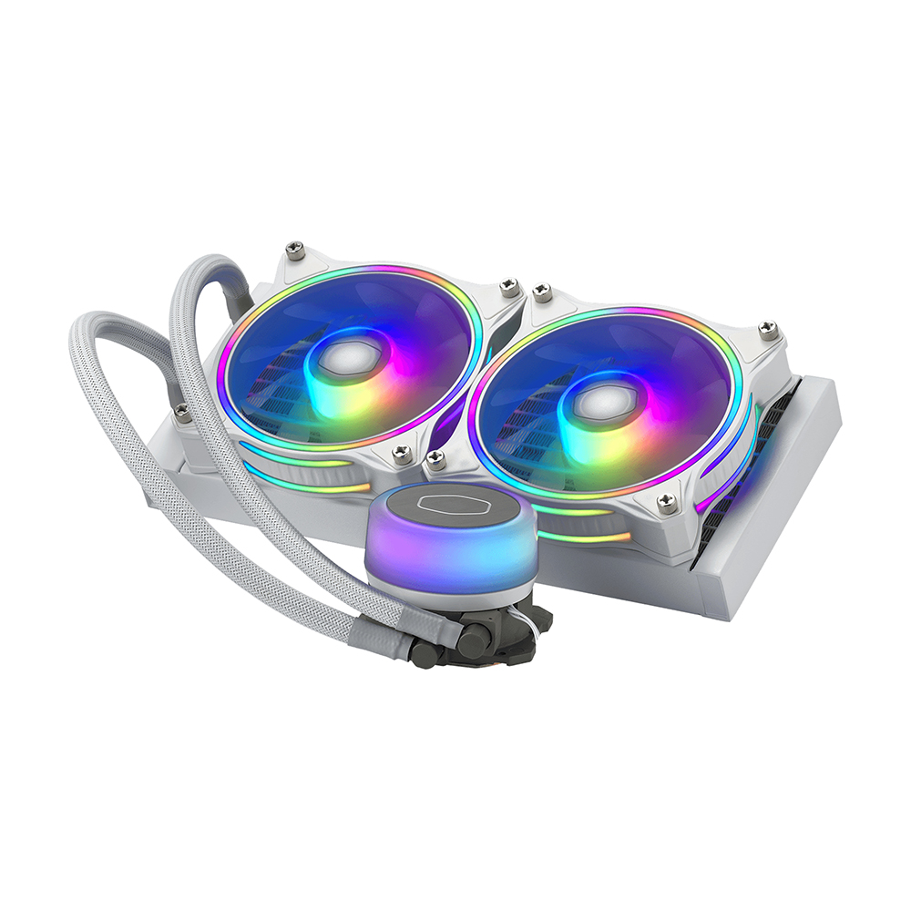 Enfriamiento Liquido Cooler Master MasterLiquid ML240 Illusion Blanco RGB 2*120mm 650-1800RPM