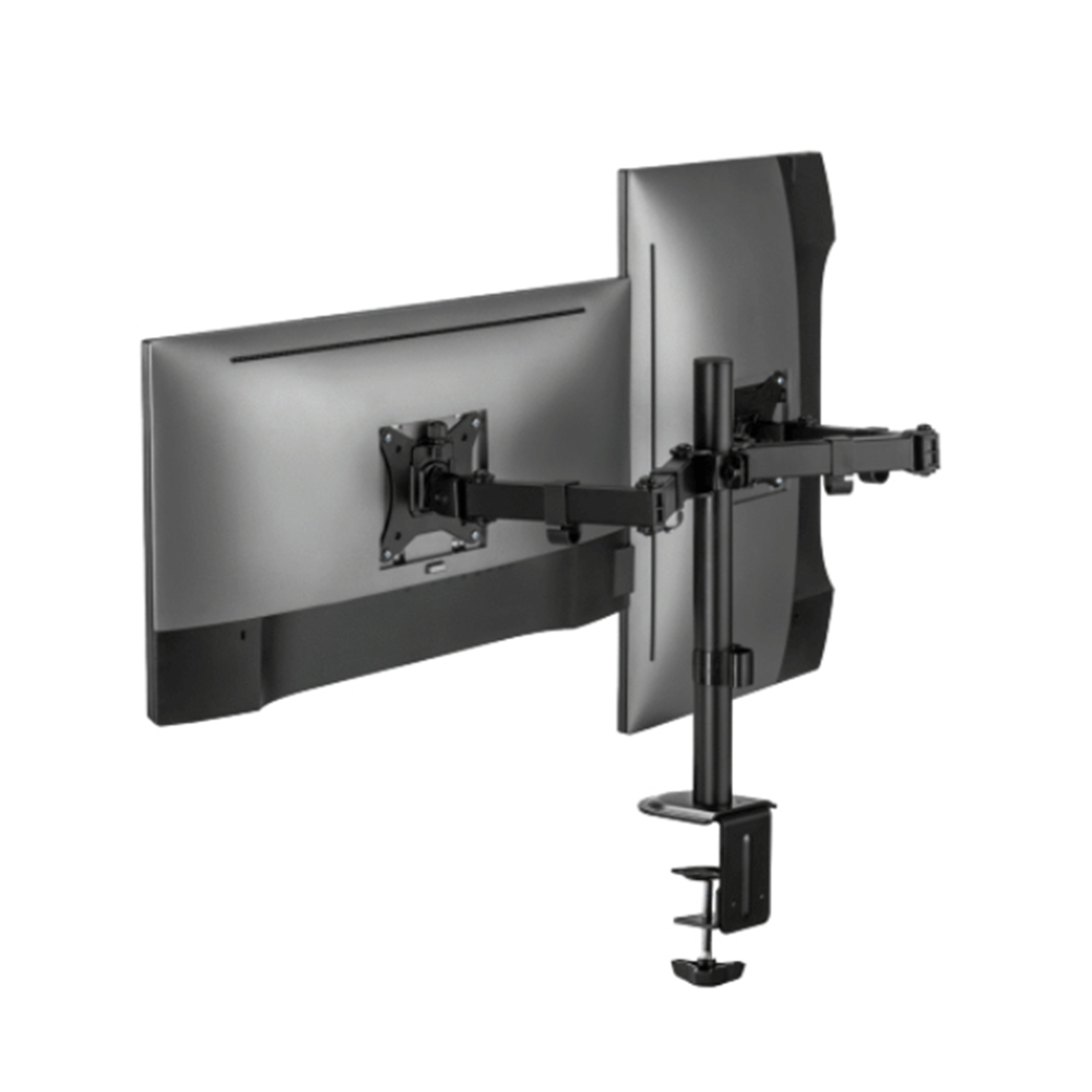 Soporte de Escritorio Acteck Para 2 Monitores Enforce Zone SM490 Soporte VESA de 75x75 100x100