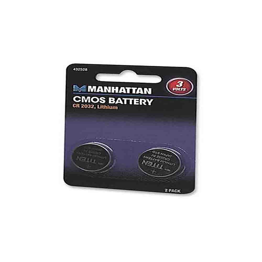 BATERIA MANHATTAN CMOS 3V 2PIEZAS CR 2032