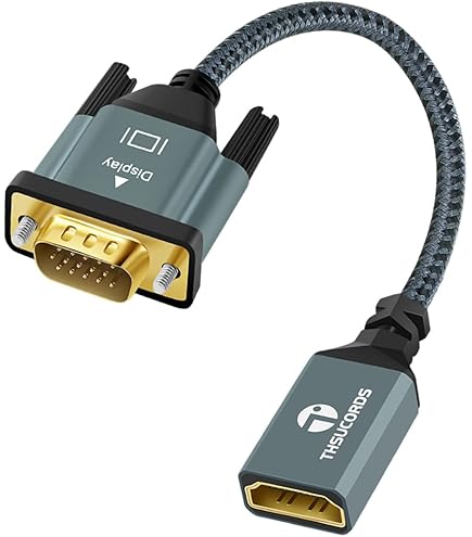 Convertidor Naceb HDMI a VGA con cable de audio modelo NA-0650N color Blanco
