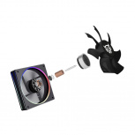 Enfriamiento de Aire Balam RushHeliux Pro HEX70  Negro 270W ARGB 600-2200 RPM  6 pipas compatible con Intel y AMD