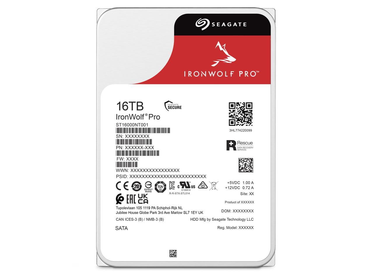 HD 16TB Seagate IronWolf PRO 3.5 para NAS SATA III 6Gbits