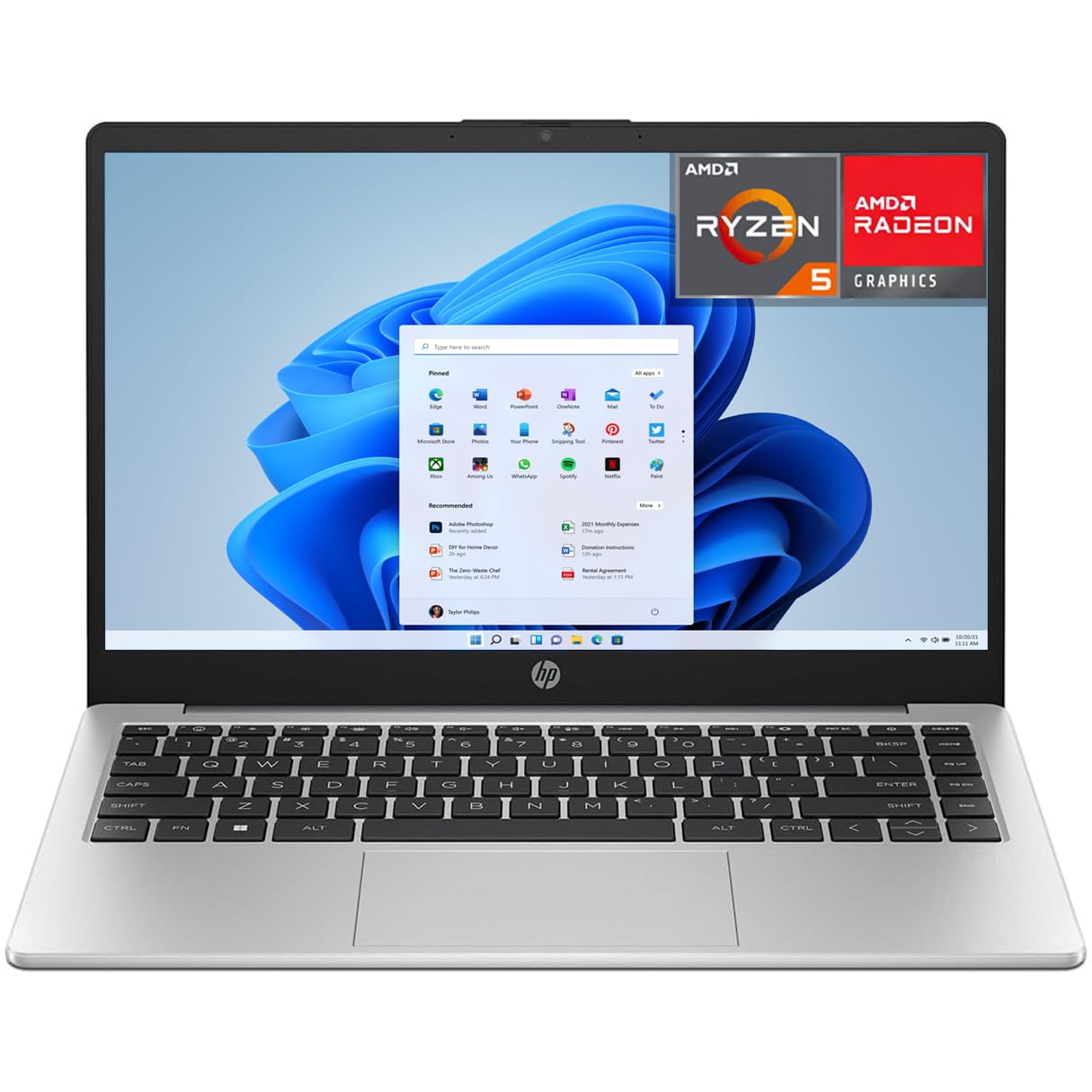 Laptop HP 245 G10 AMD Ryzen 5-7530U 14 pulg 8GB 512SSD Windows 11 Home