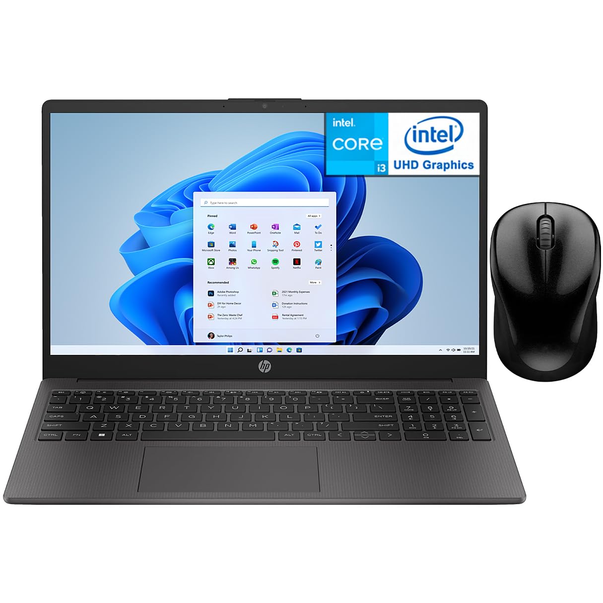 Laptop HP 250 G10 Intel Core i3-N305 15.6 pulg 8GB 512SSD Windows 10 Home