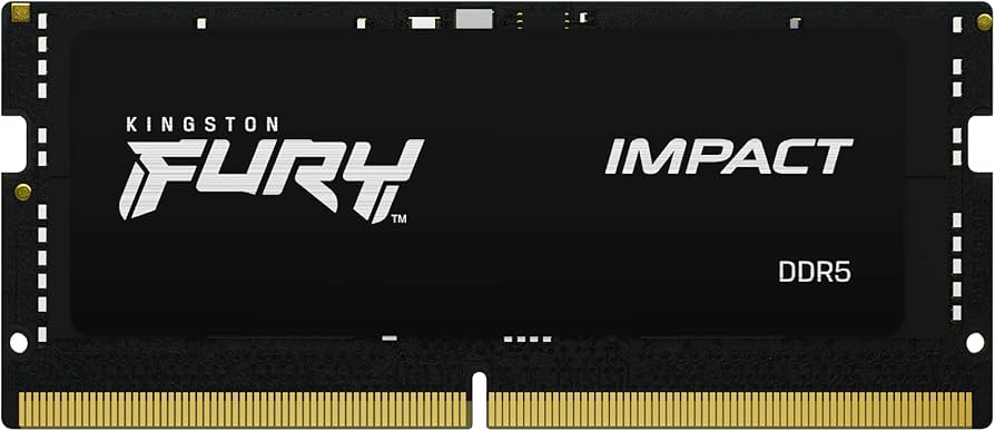 Sodimm Kingston 16GB DDR5 5600Mhz Fury Impact Black KF556S40IB-16