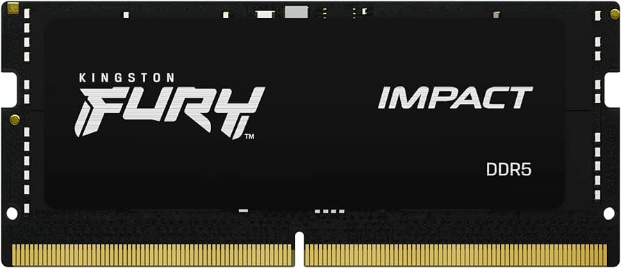 Sodimm Kingston 8GB DDR5 4800Mhz Fury Impact Black KF548S38IB-8