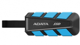 SSD externo ADATA 2TB SC740 USB C 3.2 de uso rudo azul con negro