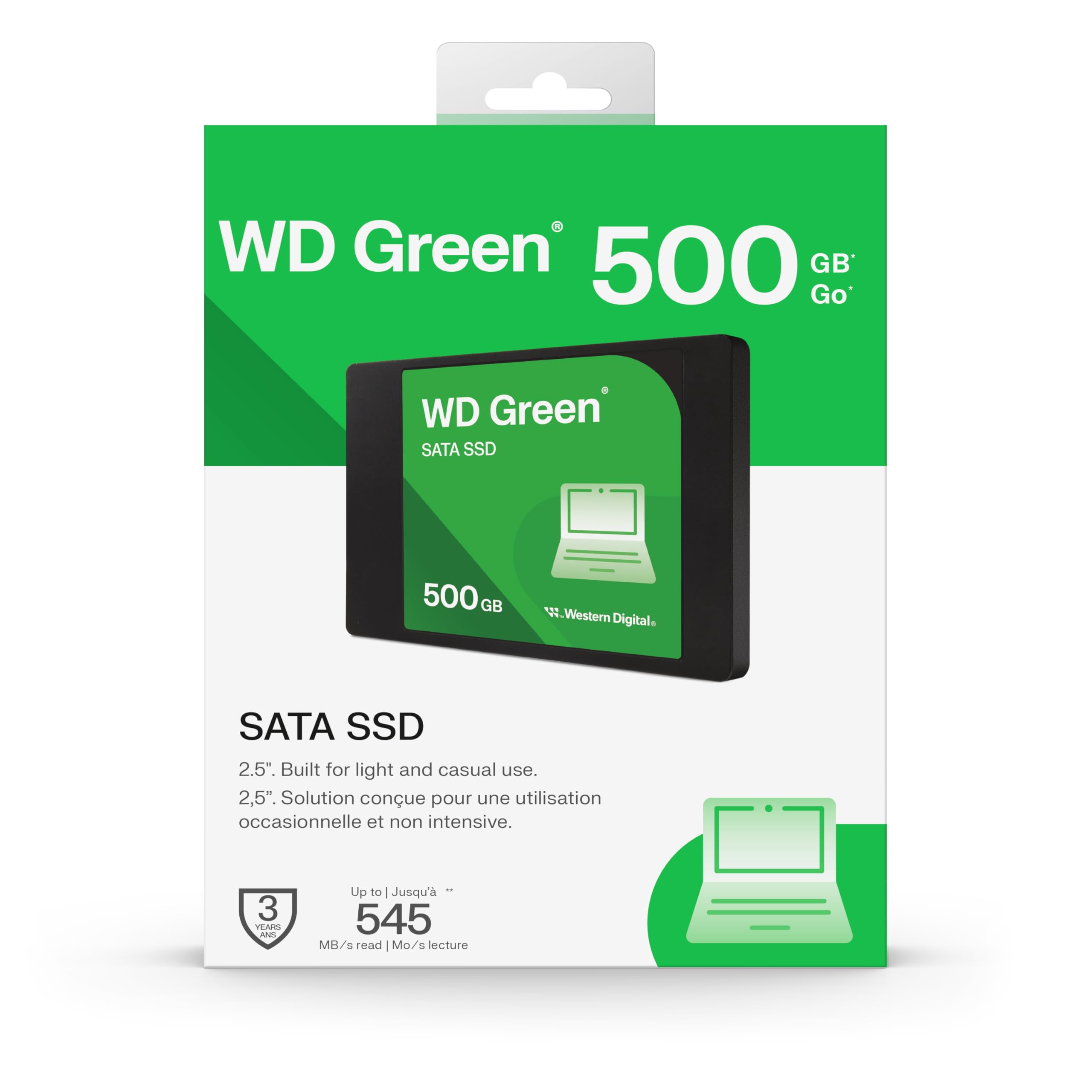 SSD 2.5 500GB Western Digital Green SATAIII 545MB/s WDS500G5G0A