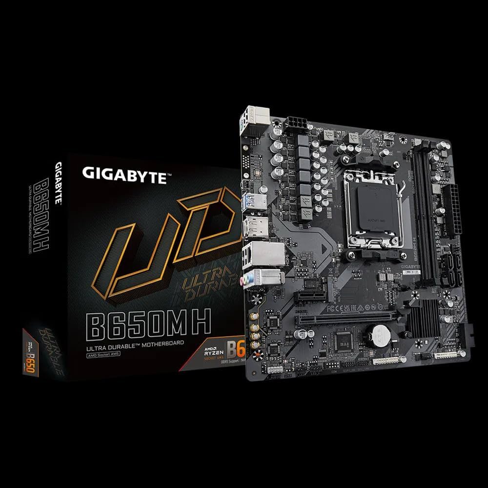 Tarjeta madre Gigabyte B650M H socket AM5 2xDDR5 1xHDMI 1xDP Micro ATX
