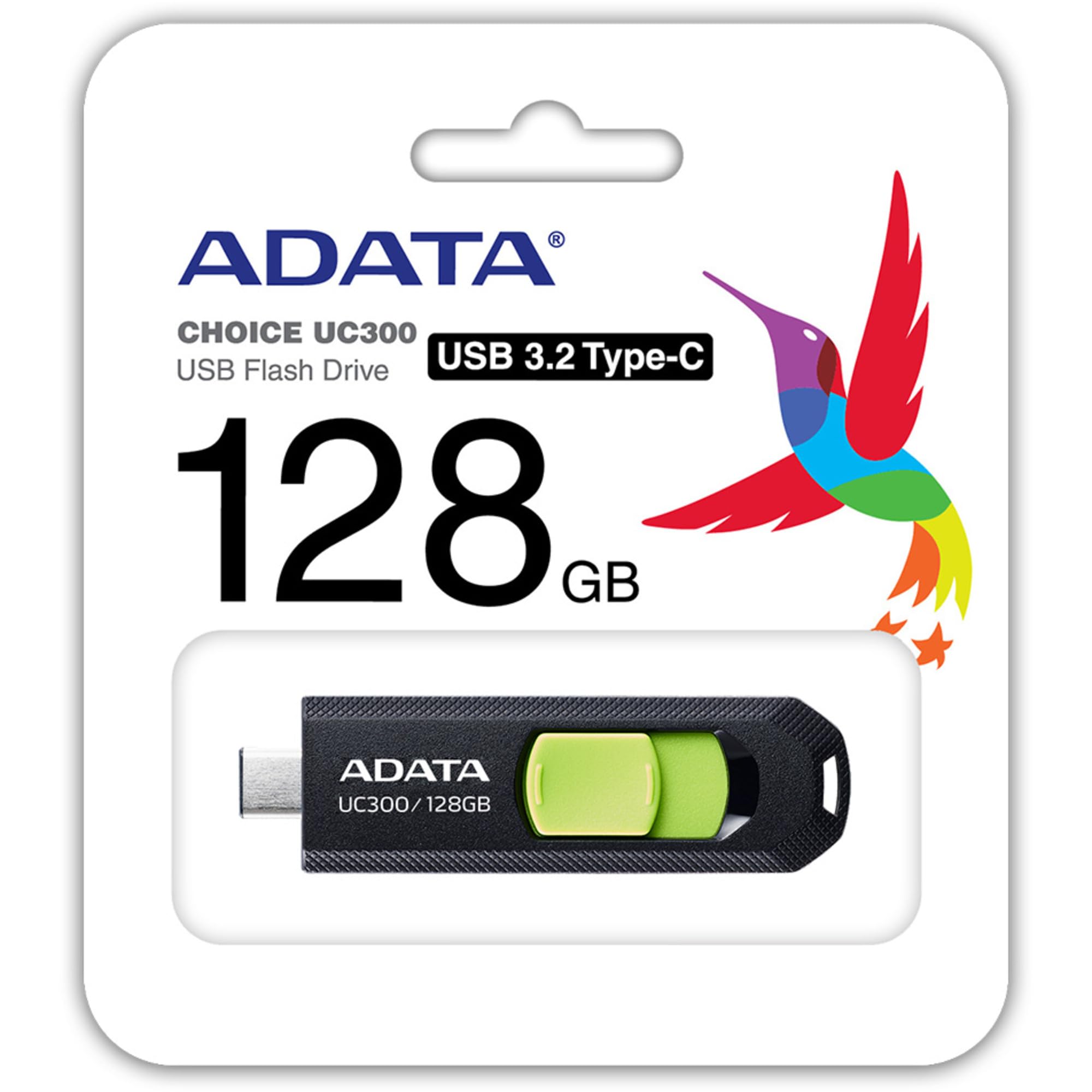Memoria ADATA 128GB USB-C CHOICE UC300 3.2 Azul marino con Azul claro ACHO-UC300-128G-RNB/BU