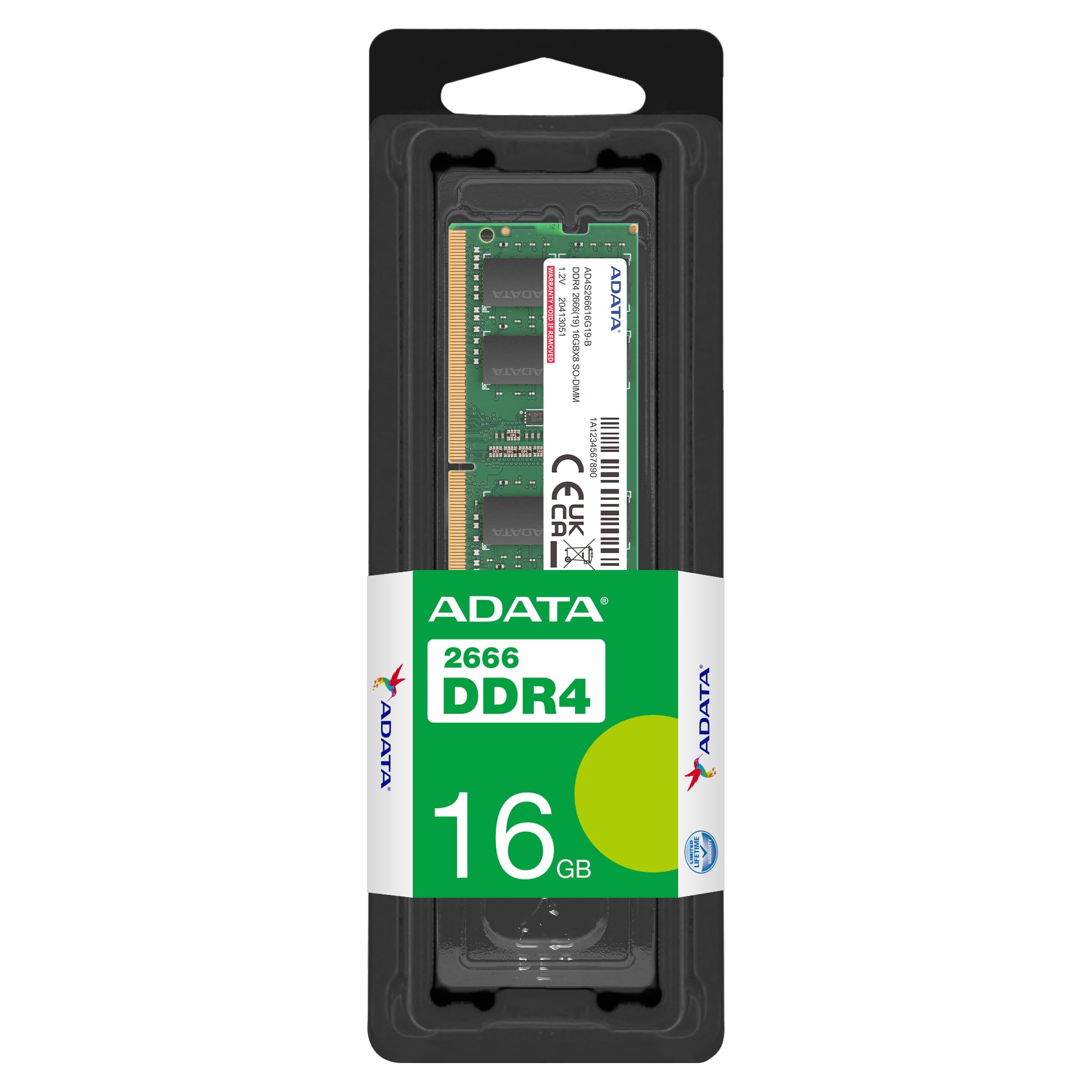 Memoria ADATA 16GB DDR4 2666Mhz AD4U266616G19-SGN