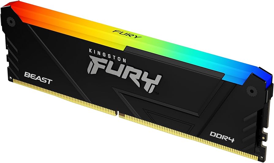 Memoria Kingston 8GB DDR4 3200Mhz Fury Best negro RGB
