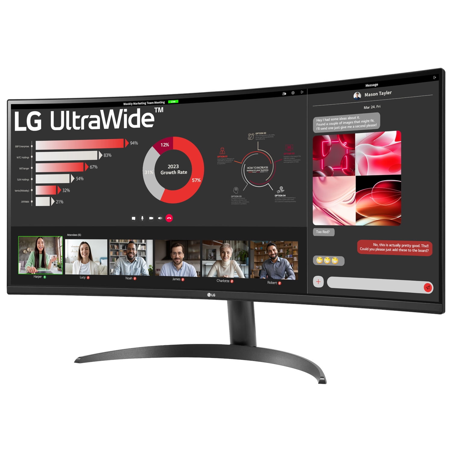 Monitor LG 34 pulg 34WR50QK LED 3440*1440 B Ultra Wide 100Hz FreeSync HDMI/DisplayPort, Negro