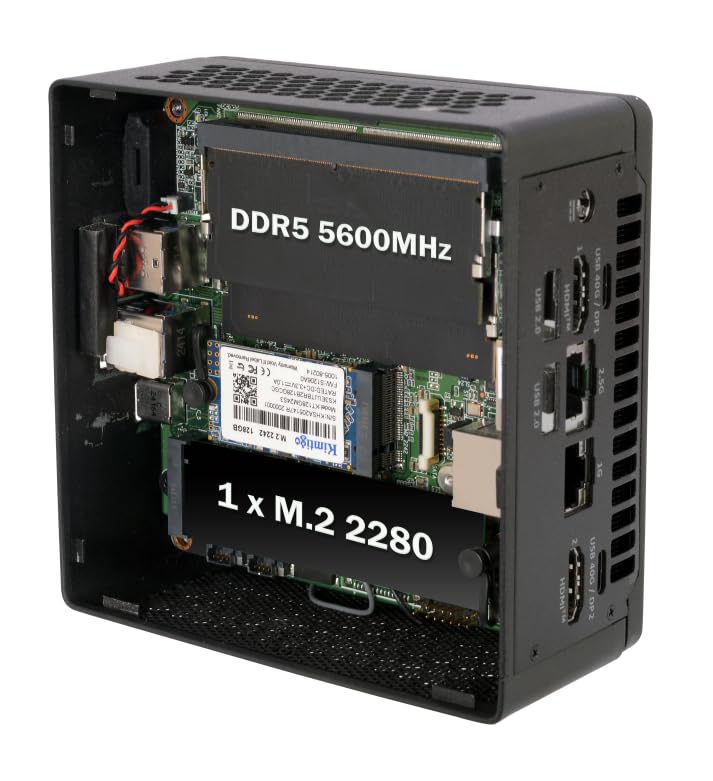 Computadora Mini PC ECS LIVA Z7 Plus Barebone Intel Core Ultra 5 125H 2xDDR5