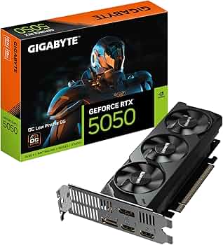 Tarjeta de Video Gigabyte 8GB GeForce RTX 5050 2587mhz 3xFAN GDDR6 1xDP2.1 1xDP1.4 2xHDMI  GV-N5050OC-8GL